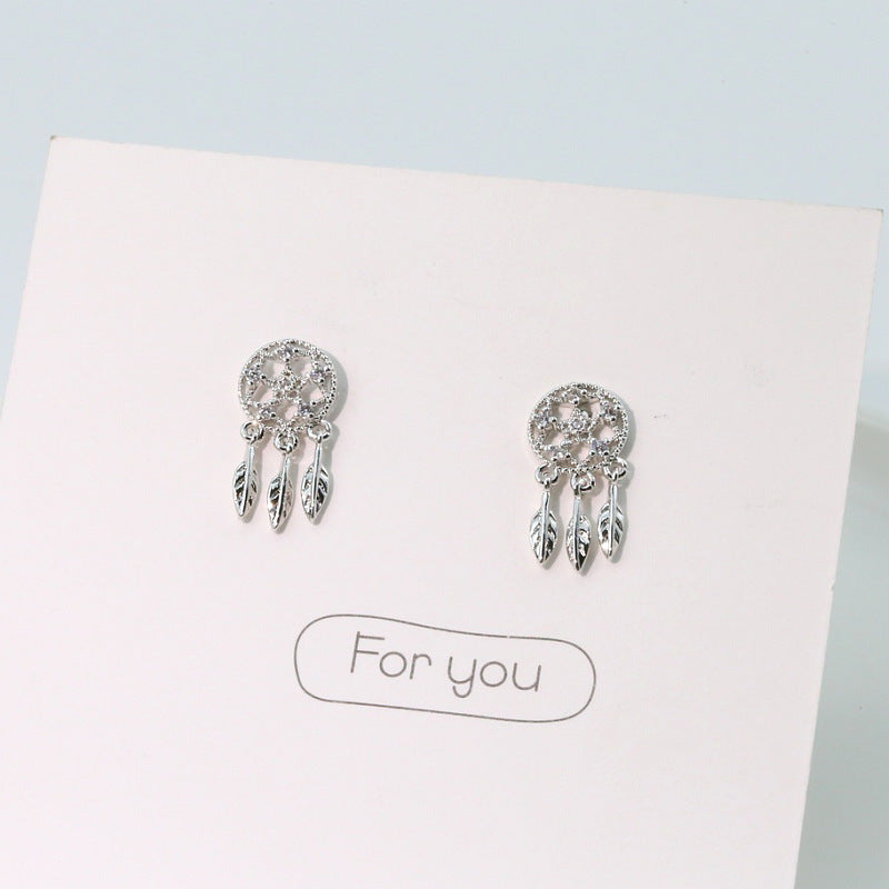 Women's Catcher Ear Sterling Sier Temperamental Personalized Eardrops Creative Retro Fashion Earrings