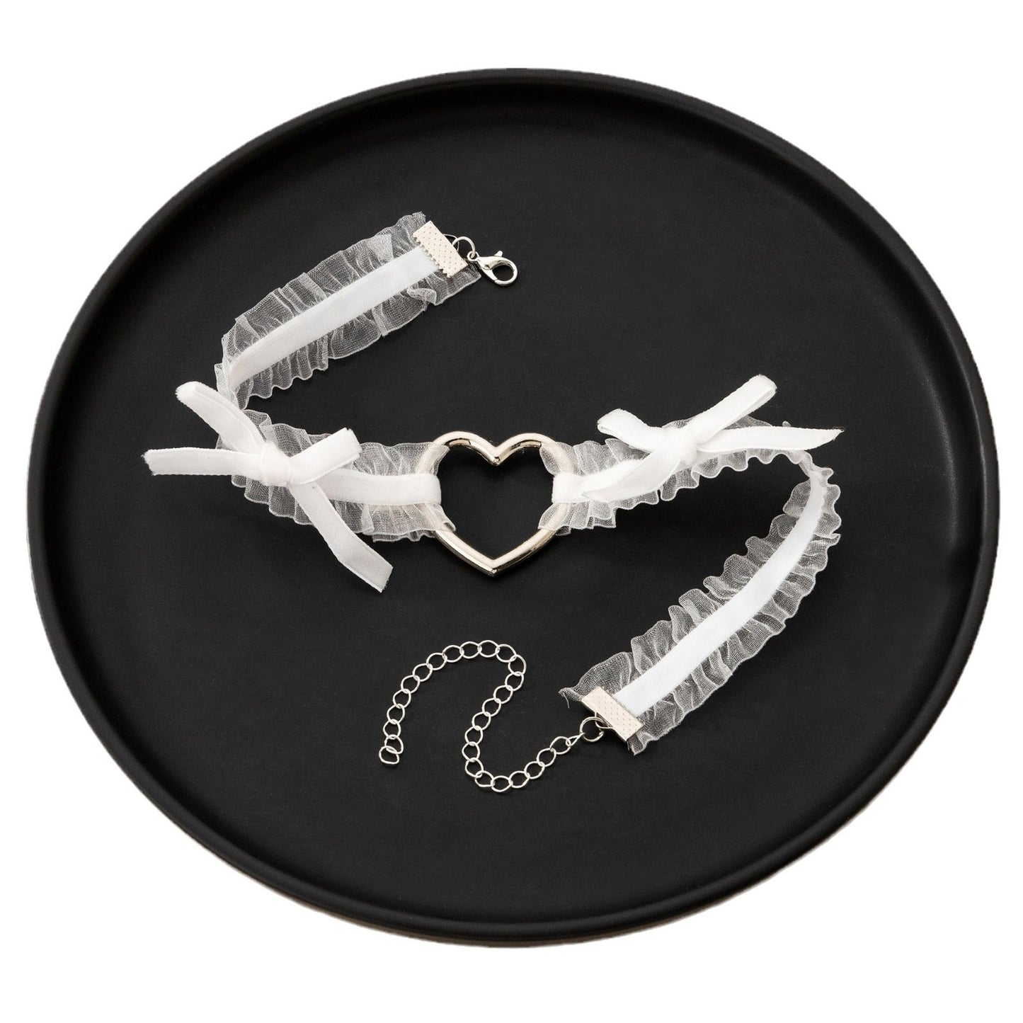 Women's Lace Heart Love Sweet Cool Neck Neckband Collar