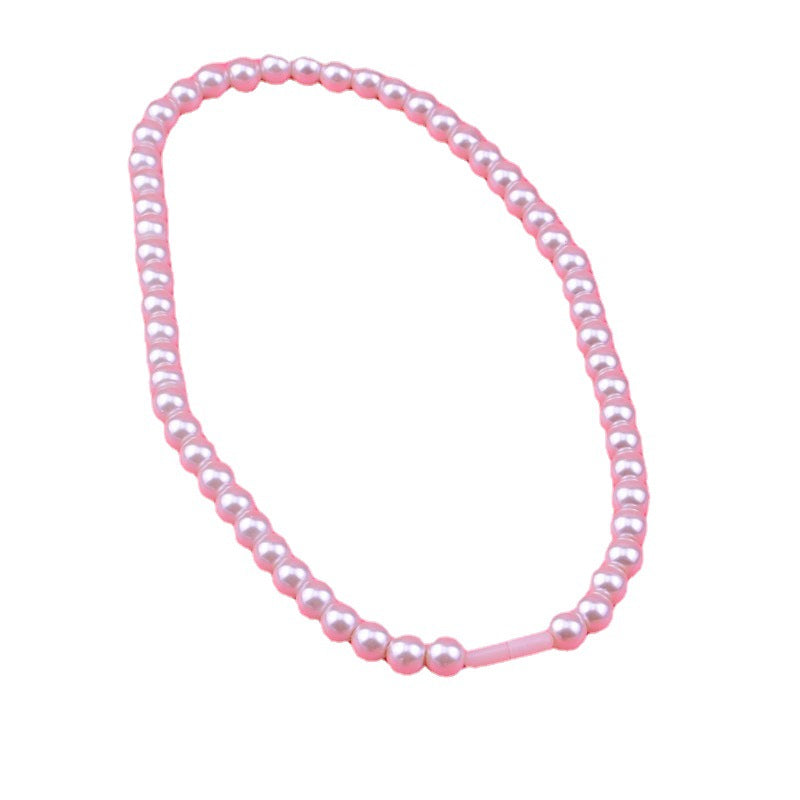 Women's Pearl Short Simple Clavicle Chain 2 Necklace