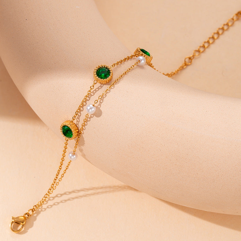 Women's Steel Fashion Retro Titanium High-grade Simple Graceful Bracelet