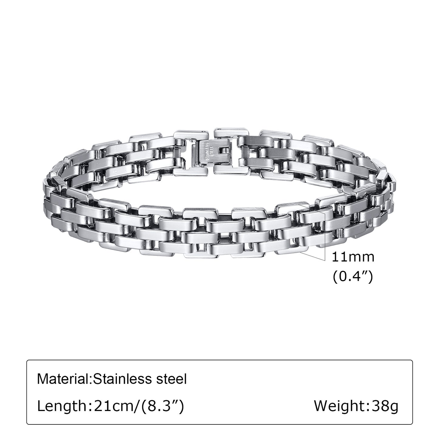 Attractive Innovative Stainless Steel Strap Couple Bracelets