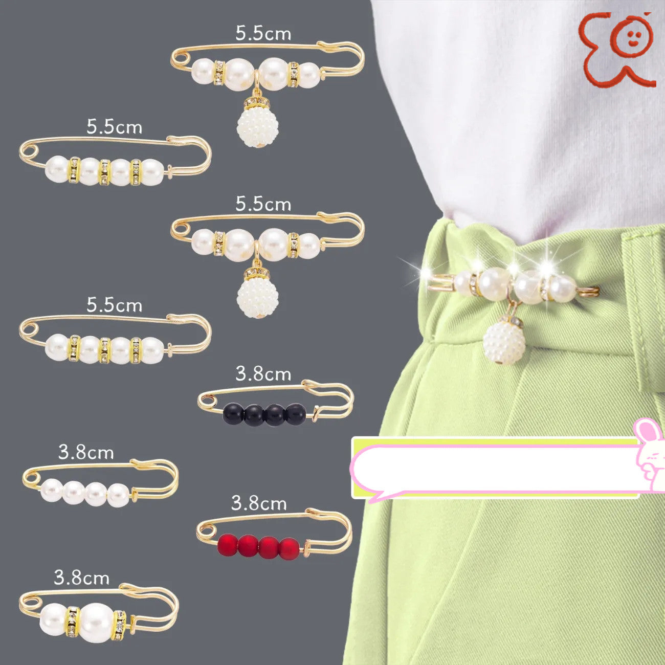 Fixed Clothes Clip Slimming Artifact Brooch Brooches