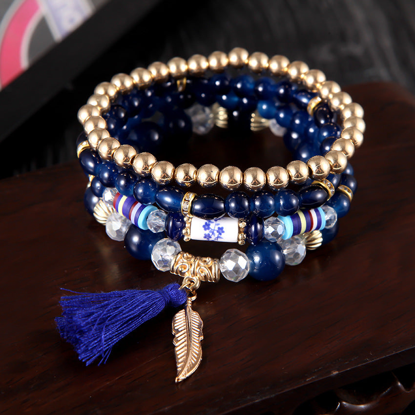 Bohemian Ethnic Style Beaded Ornament Trendy Bracelets