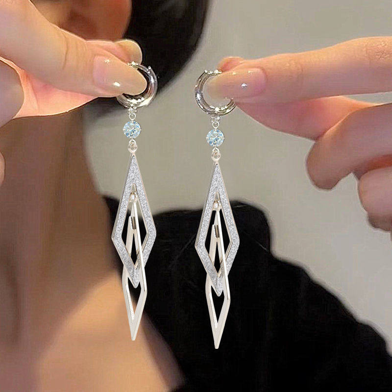 Women's Tassel High Sense Temperamental Long Eardrops Fashion Rings