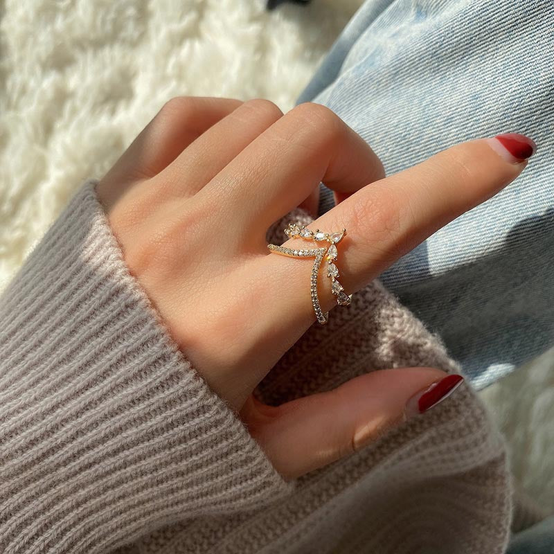 Light Luxury Minority Design Style Opening Rings