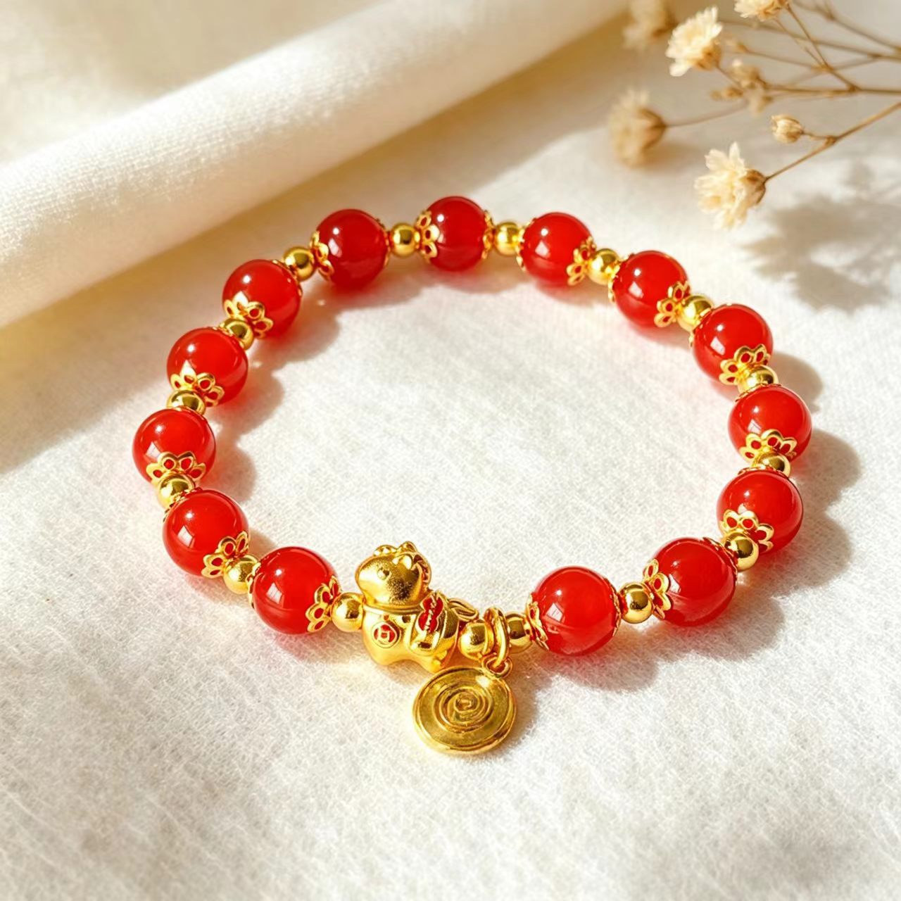 Super Nice Manual Light Luxury Advanced Barrel Bracelet