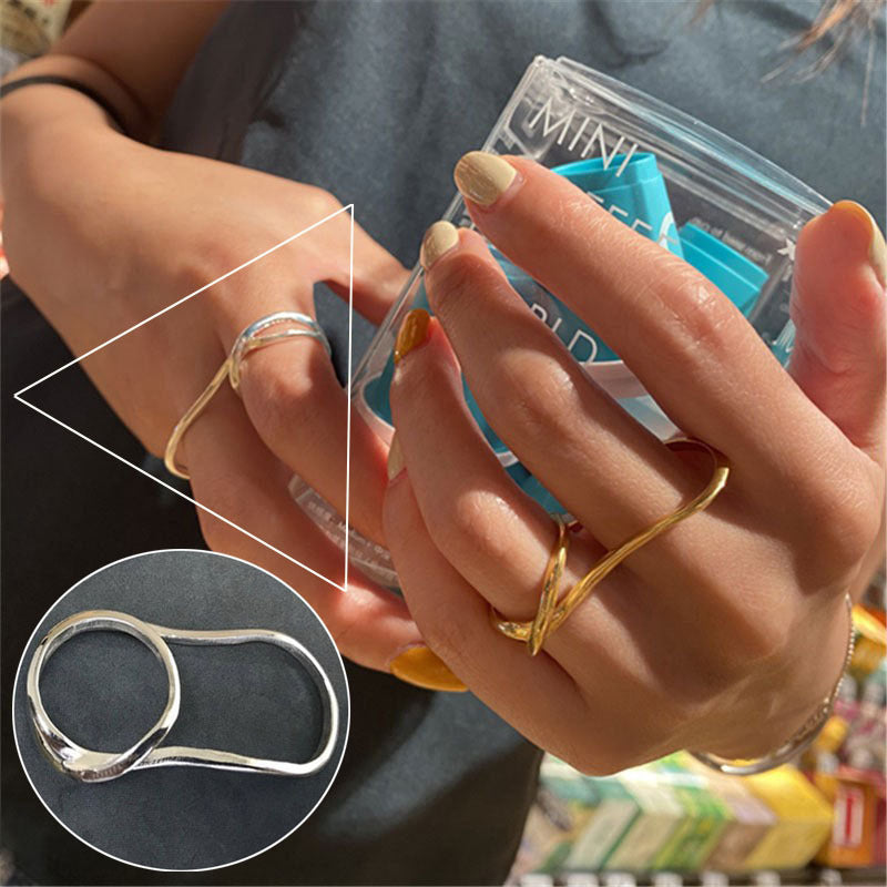 Fashion Dignified Sense Of Design Creative Retro Korean Type Chain Rings