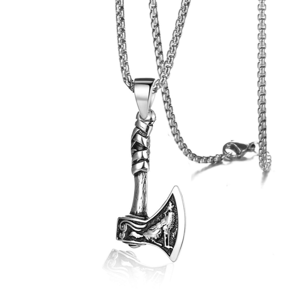 Men's Titanium Steel Personalized Retro Disc Six-pointed Star Fashion Pendants