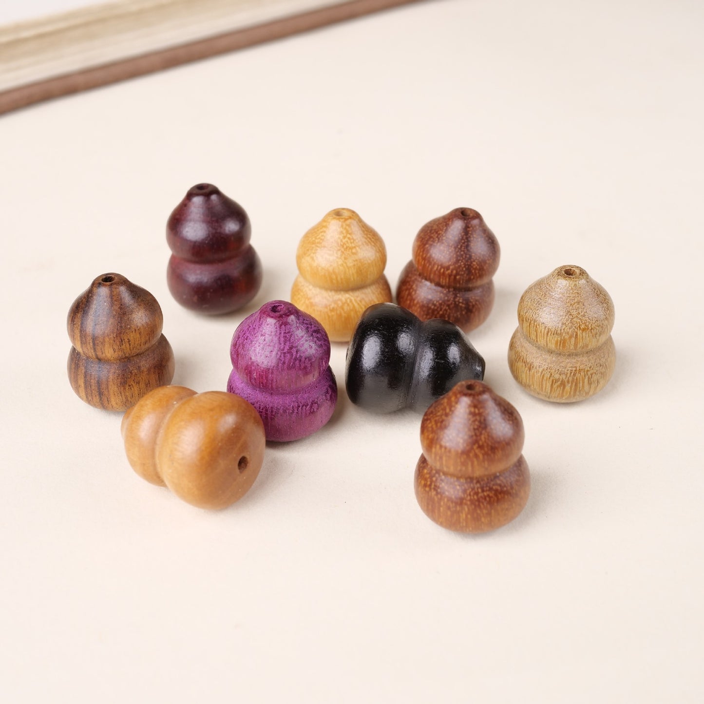 Women's & Men's Gourd Ebony Cultural Artifact Prayer Beads Chinese Style Hand Bracelet