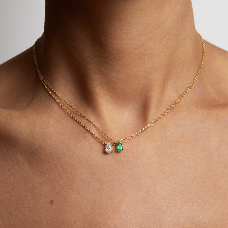 Zircon Oval Round Simple Fashion Furnace Necklaces