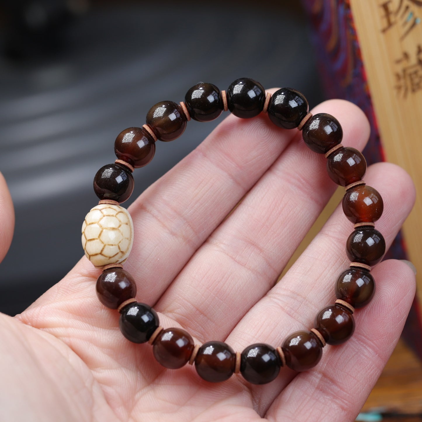 Blood Nail Full Sugarcane Grain Sheep Horn Imitation Of Turtle Bracelets