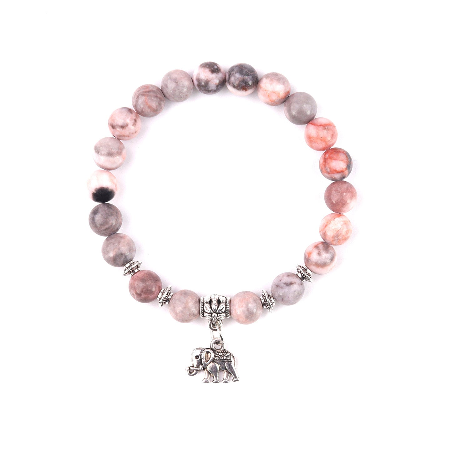 Stainless Steel Love Pink Zebra Lettering Bracelets