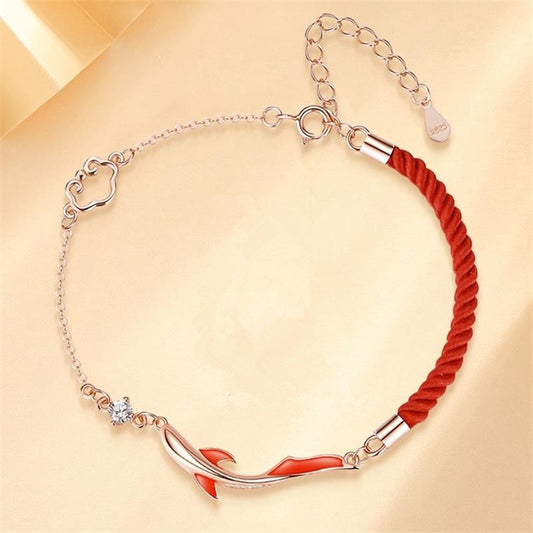 Koi Female Design Landed Red Rope Fashion Gift Girlfriend For Bracelet