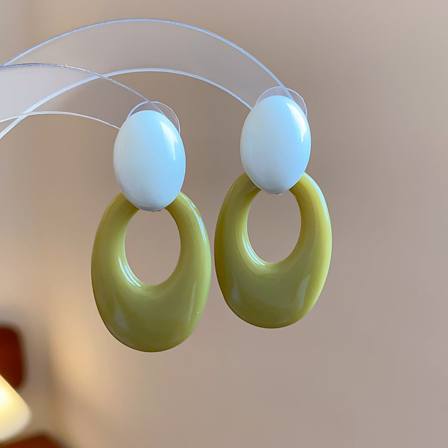 Women's Bead Flower Tassel Light Luxury High-grade Vacation Style Earrings