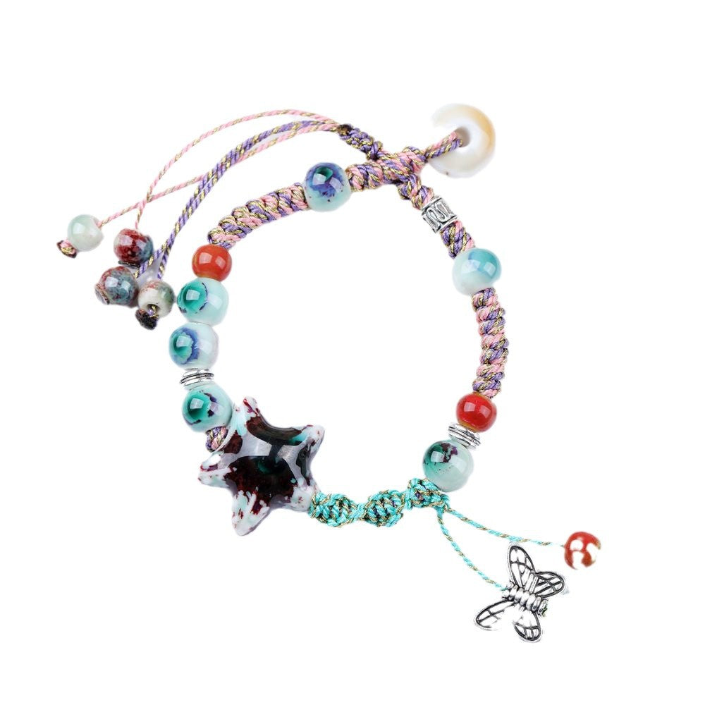 Style Literary Couple High-grade Fresh Cross Stall Bracelet