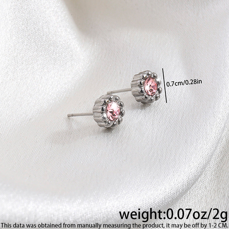 High-grade Fashionable Versatile Micro Diamond Butterfly Earrings