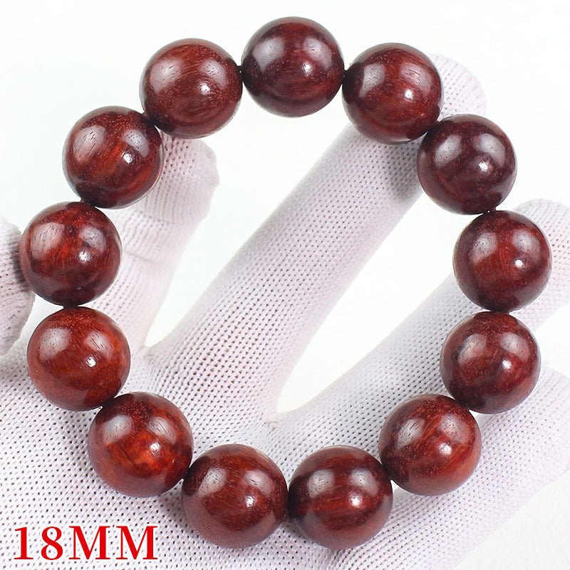 Women's & Men's Red Sandalwood Zambia Rosewood Beads Crafts Like Bracelet