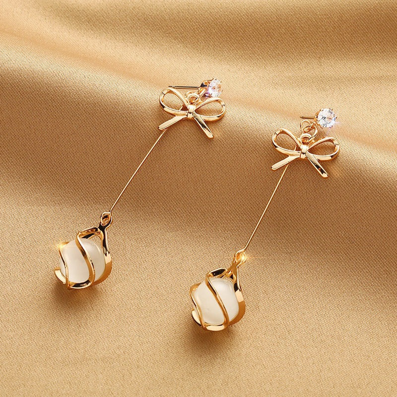 Women's Sier Needle Korean Simple Niche Temperament Earrings