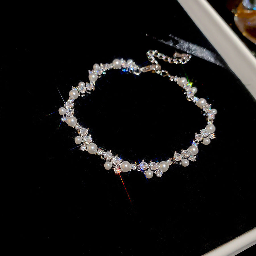 Zircon Fashionable Minimalist Wristband With Touch Of Affordable Bracelet