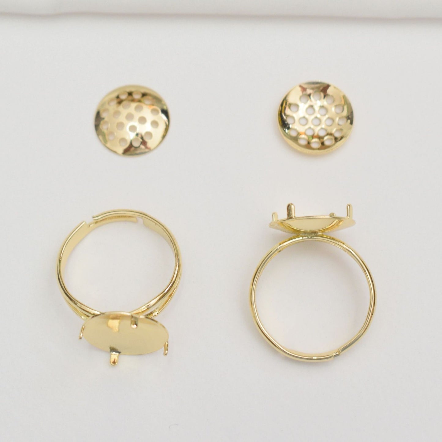 One-line Mesh Plate Brooch Setting Parts Lotus Seedpod Jewelry Accessories