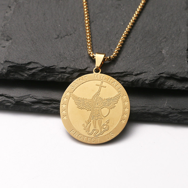 Women's Male Female Personality Fashion Medal Temperament Necklaces