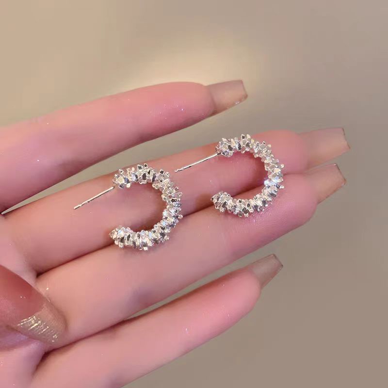 Minority Design Sense Frosty Style High-grade Stud Earrings
