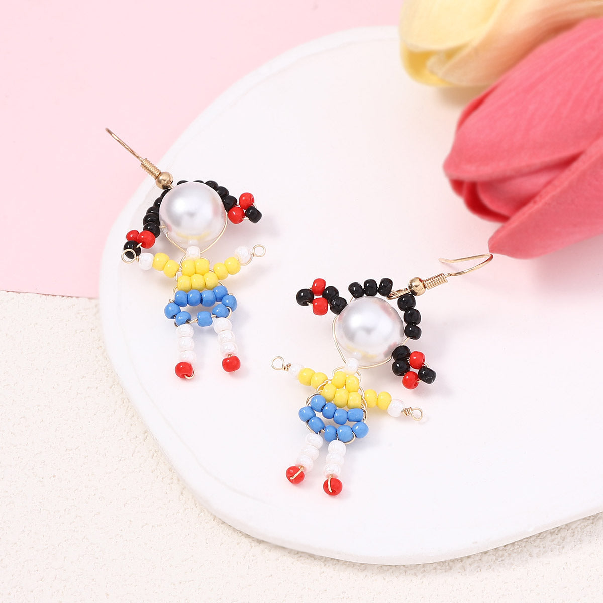 Beaded 3d Special Niche Funny Cute Ear Hook