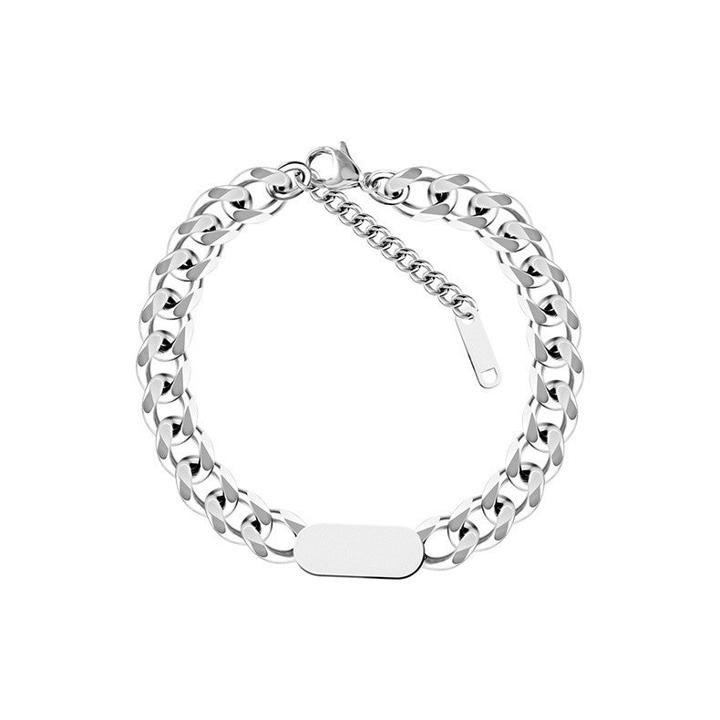 Women's & Men's Couple Gift Personalized Korean Hip Hop Bracelet