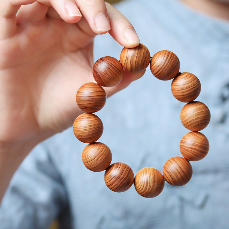 Men's Black High Oil Arborvitae Old Materials Bracelets