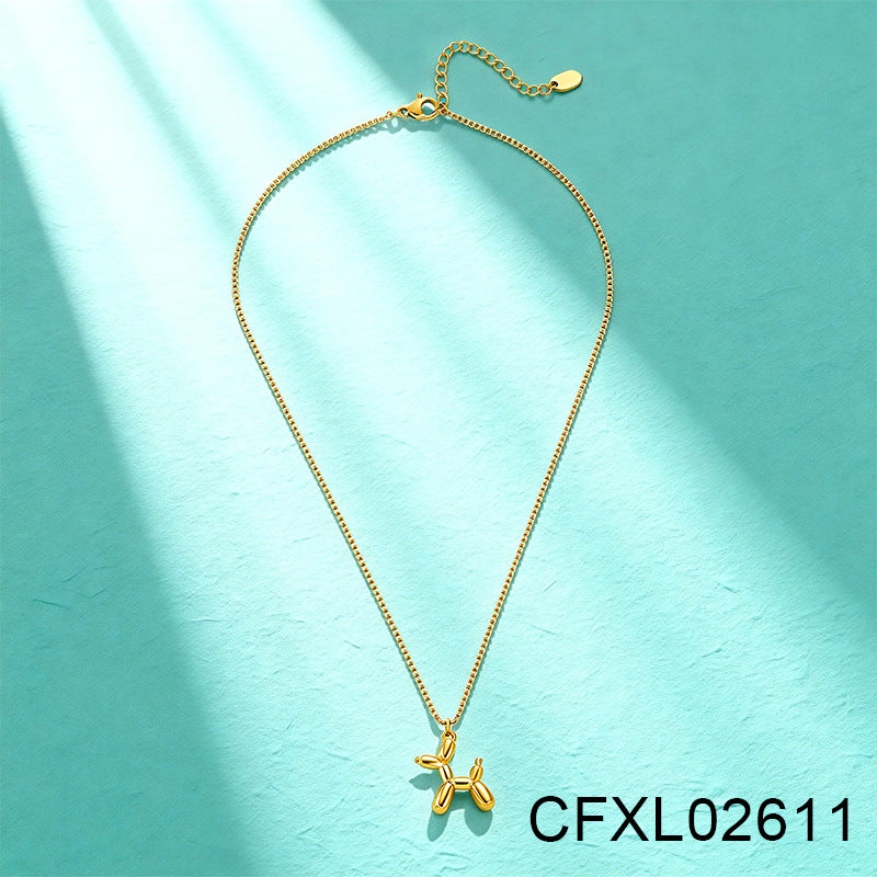 Women's Light Luxury High-grade Titanium Steel Simple Geometric Necklace
