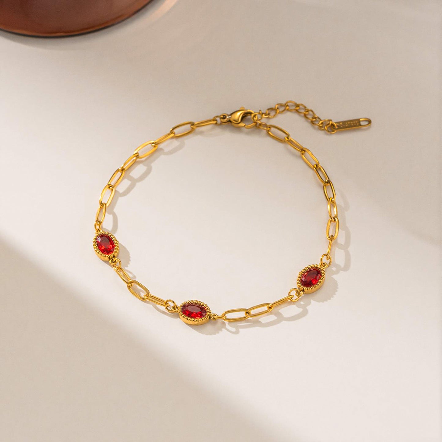 Commodity Titanium Steel Female Light Luxury Simplicity Gold Plated Bracelet