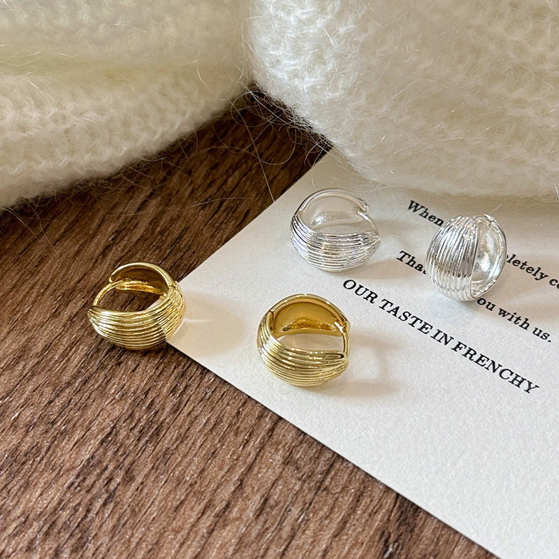 Women's Pattern For Simple Metal Ear Clip Earrings