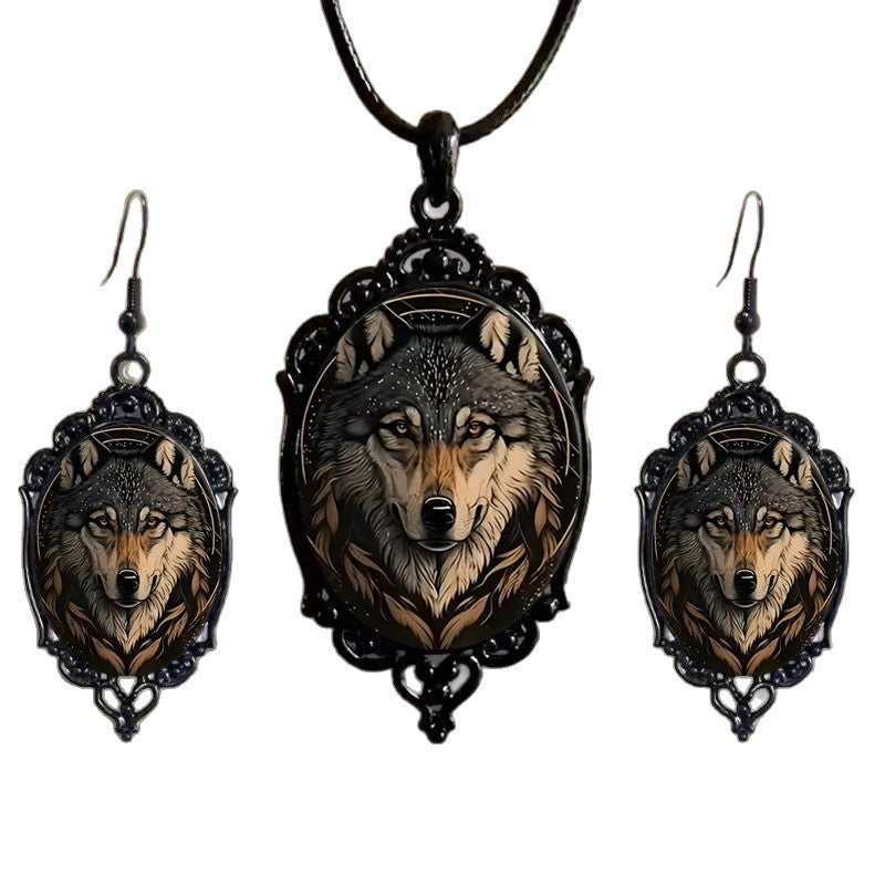 Fashion Elegant Glass Suite Romantic Gift Jewelry Set