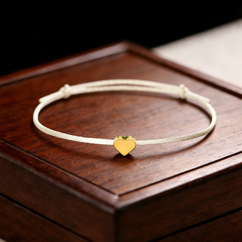 Adjustable Lucky Love Heart Shape Ten Colors Bracelet