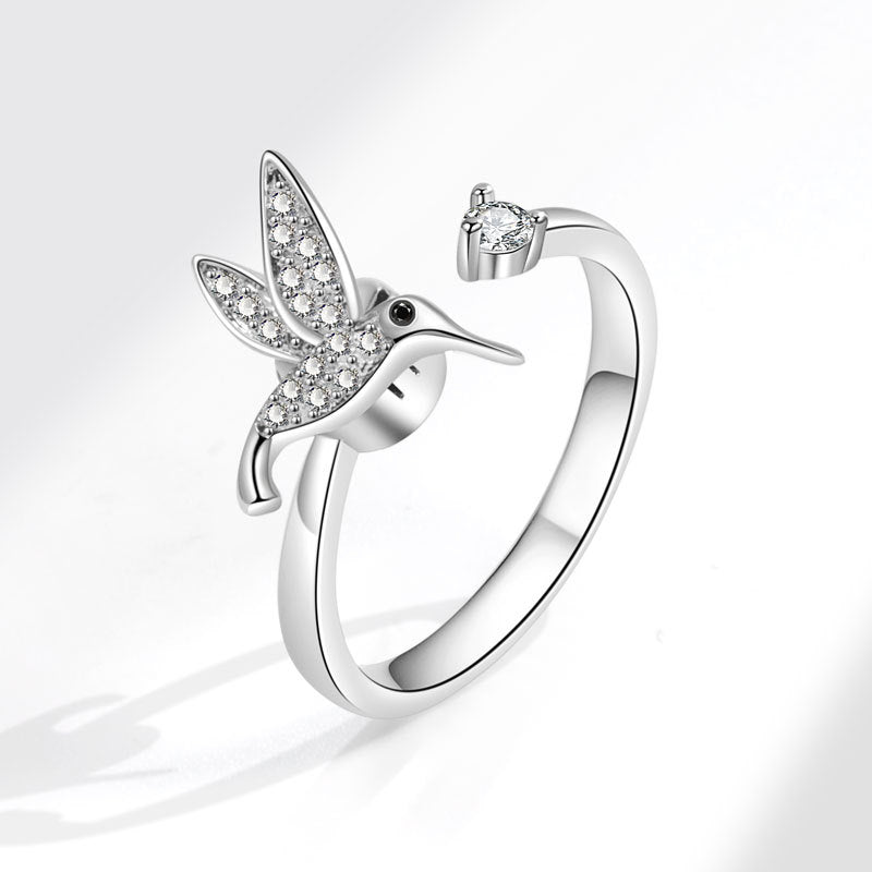 Spinning Female Niche High-grade Smart Bird Ring