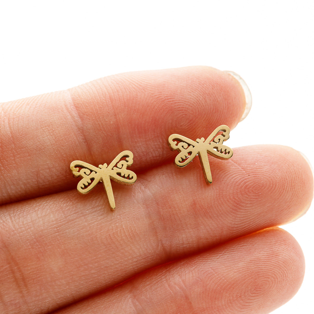 Steel Mini Niche Dragonfly Sweet Ear Rings