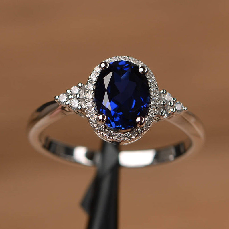 Classic Women's Sier For Marriage Engagement Rings