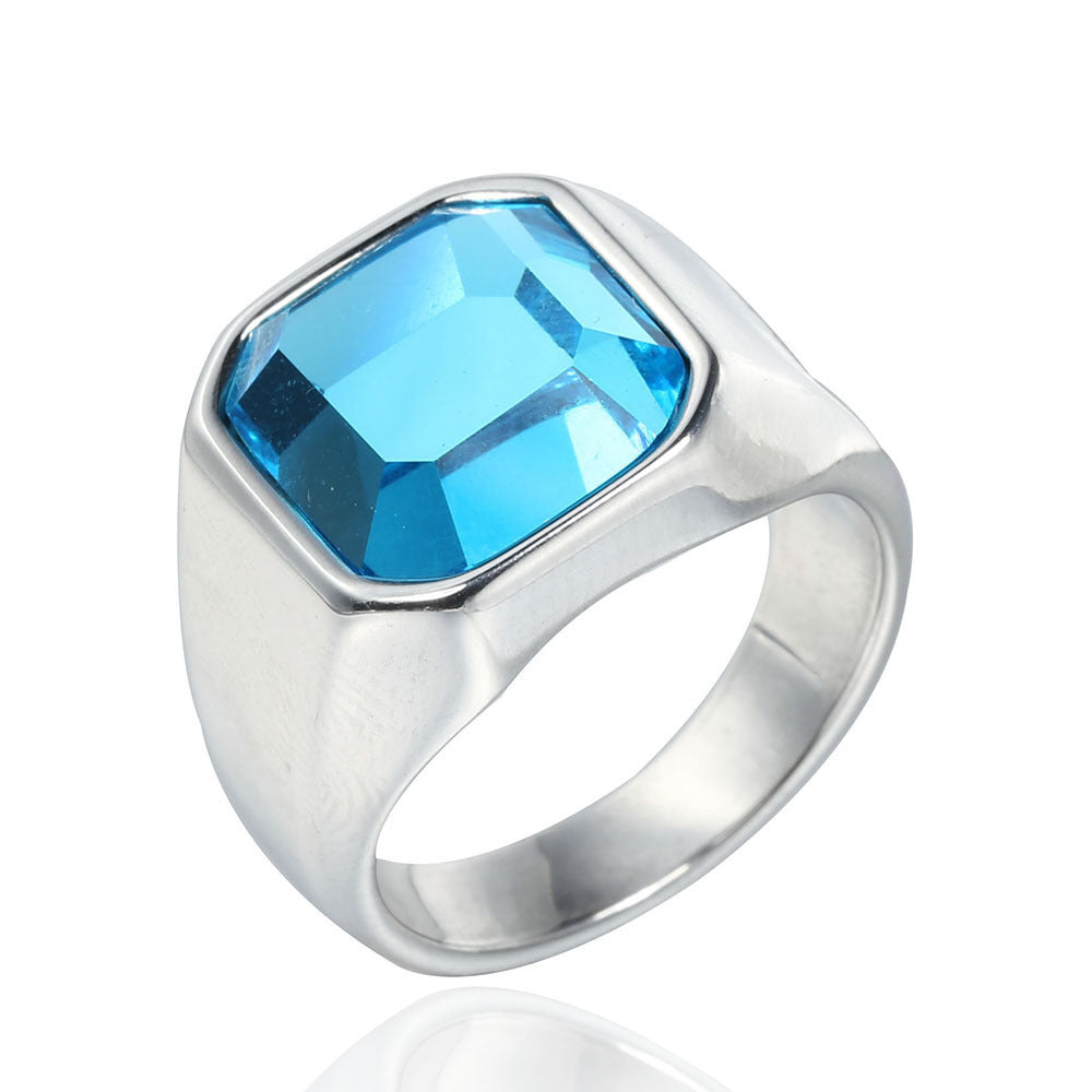Men's Thailand Retro Distressed Personalized Titanium Steel Ring