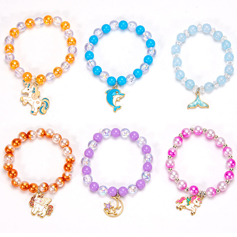Children's Cartoon Alloy Little Handmade Dolphin Bracelet