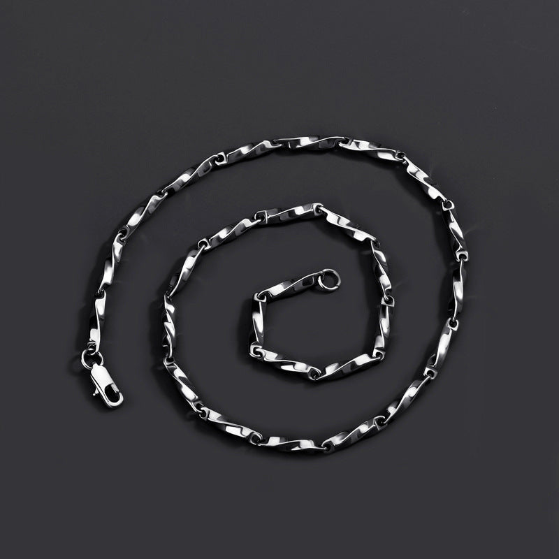 Men's Titanium Steel Personalized Light Luxury Minority Clavicle Necklaces