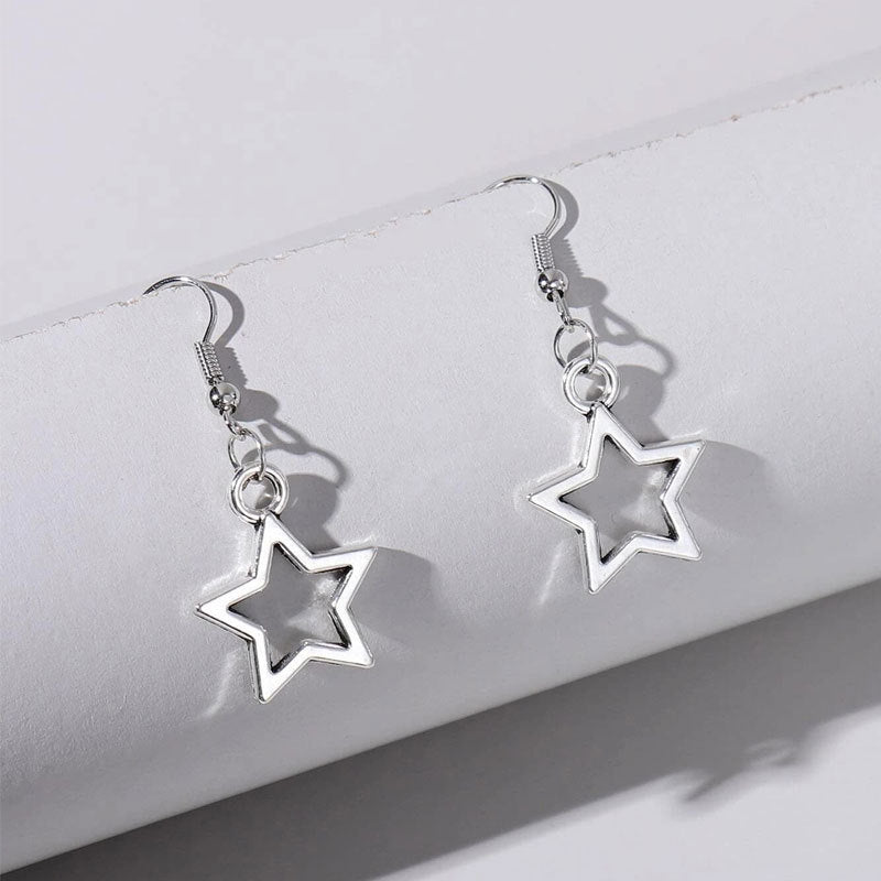 Women's Hollow Out Big Five-pointed Star Simple Fashion Rings