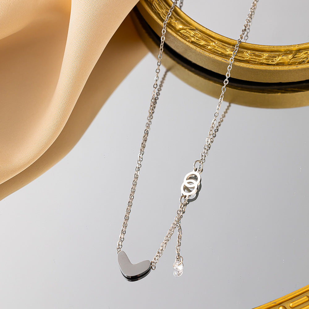 Special Interest Light Luxury Zircon Clavicle Chain Cold Wind High Necklaces