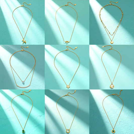 Women's Light Luxury High-grade Titanium Steel Simple Geometric Necklace