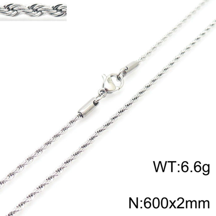 Women's & Men's Thick Thin Clavicle Chain Accessories Rock Necklaces