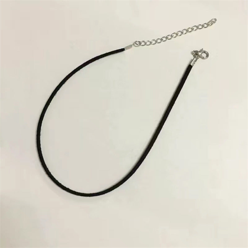 Women's Black Sexy Neckband Clavicle Chain Fashion Personality Street Collar