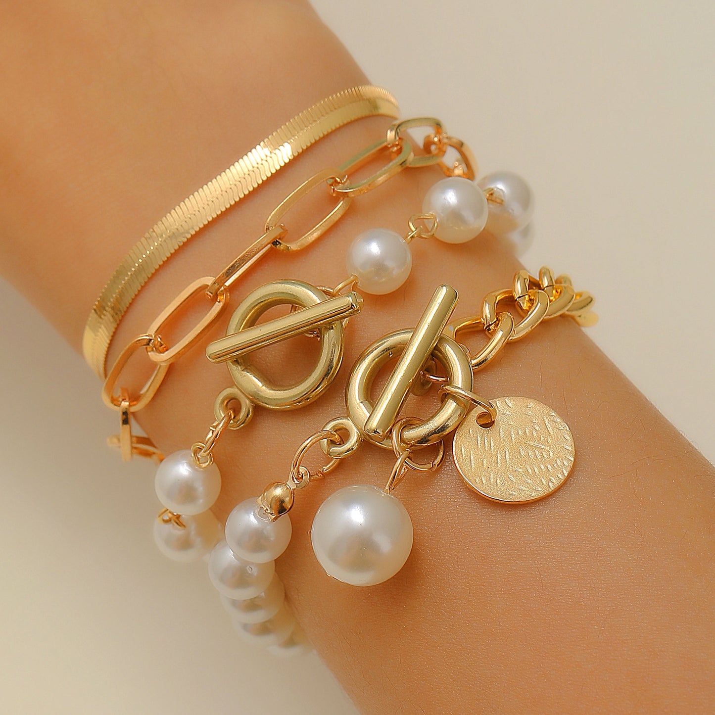 Trendy Alloy Combination Punk Hip Hop Bracelets