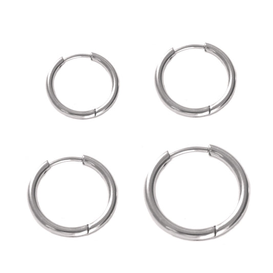 Women's & Men's Titanium Steel Ear Clip Fashion Simple Bones Personality Everyday Joker Earrings
