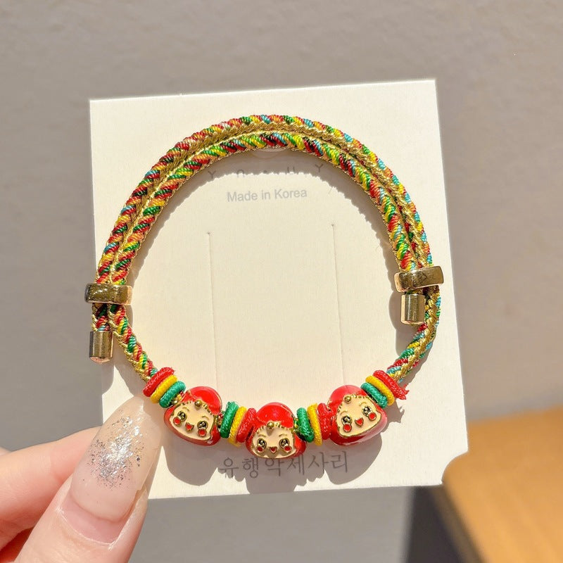 Children's Dragon Boat Festival Colorful Rope Chic Carrying Strap Batch Bracelet