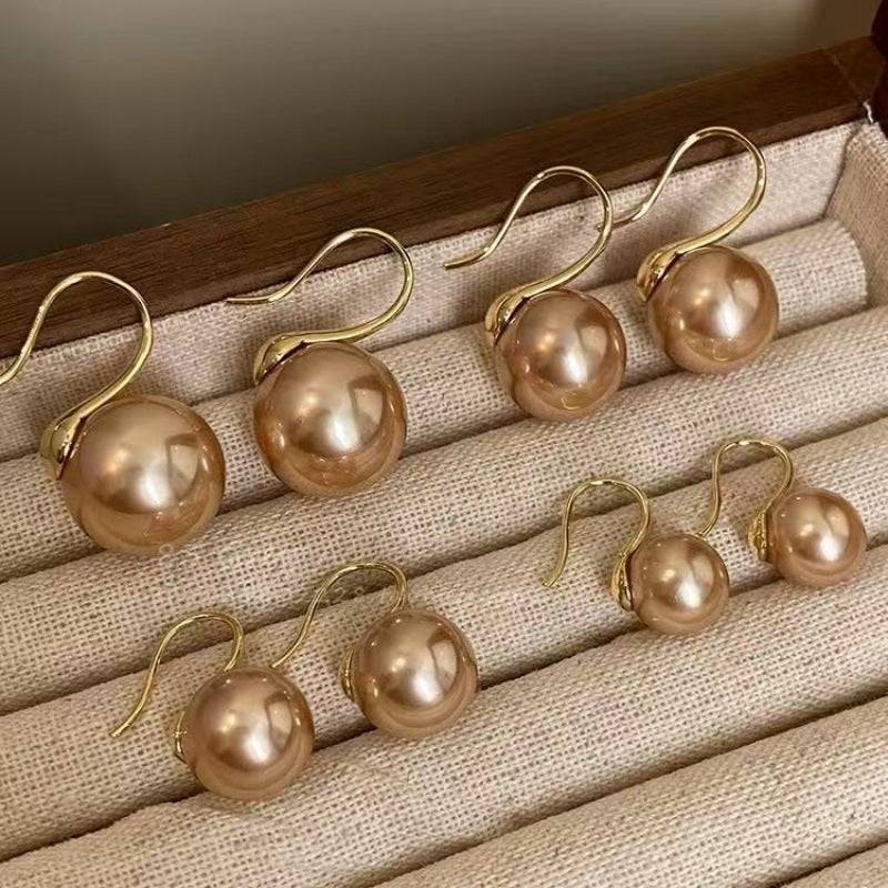 Women's Pearl Ear Hook Elegant High-grade Niche Design Rings
