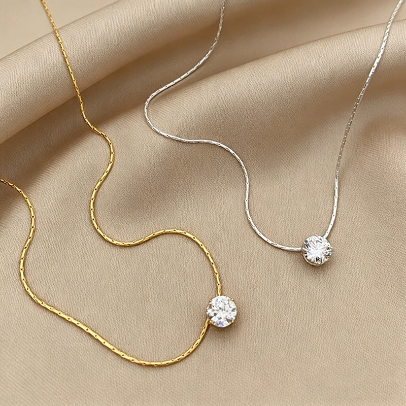 Women's Fringed Zircon Graceful Personality Light Luxury Simplicity High-grade Fashion Necklace